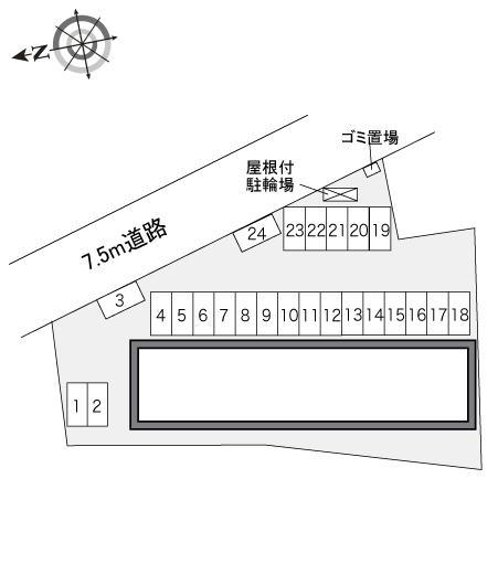 シモツマ２番館(34236)の駐車配置図