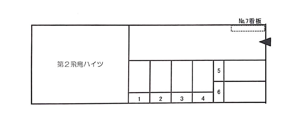 山國Ｐの駐車配置図