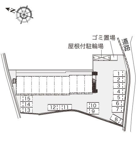 メゾン福崎(40915)の駐車配置図