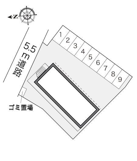 エクセル(17487)の駐車配置図