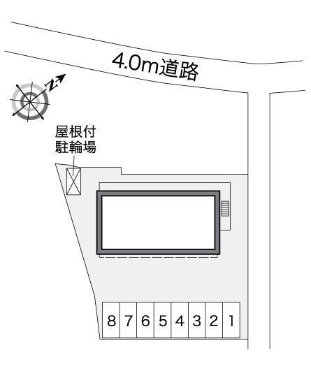 ドミール横田(27292)の駐車配置図