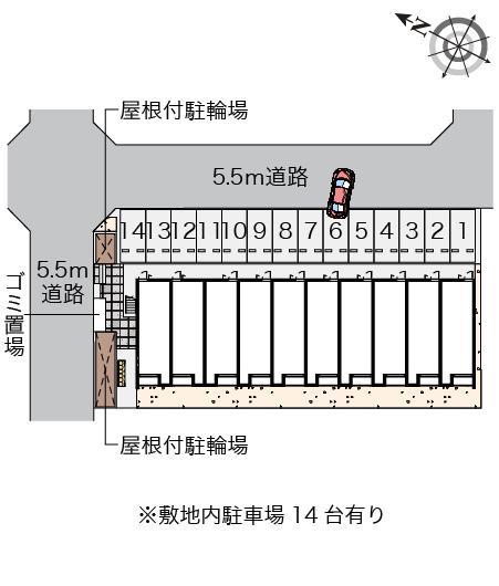 クレイノメゾン　ＫＡＮＤＡ(56995)の駐車配置図