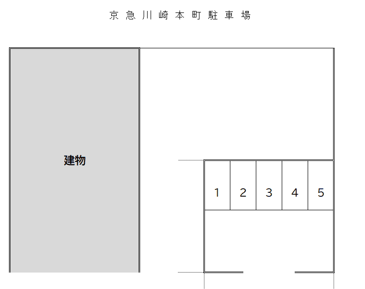 京急川崎本町の駐車配置図