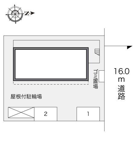 クレール(24747)の駐車配置図