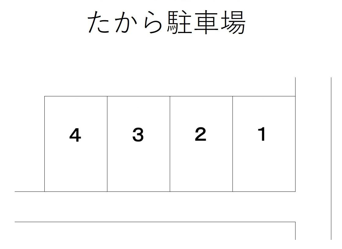たから駐車場の駐車配置図
