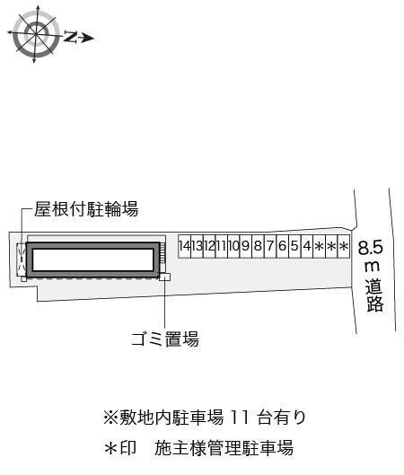 鮎(33841)の駐車配置図