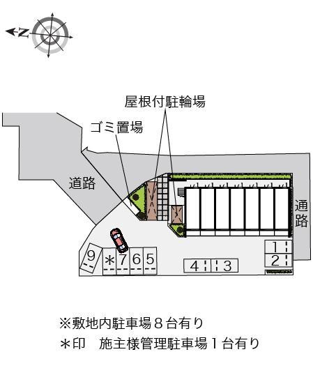 クレイノうたり(56147)の駐車配置図