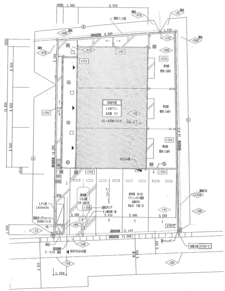 ＤＵＰＬＥＸ 国王３８０の駐車配置図
