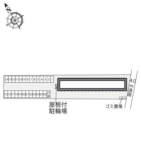 グリーンハイツ朝日(32660)の駐車配置図