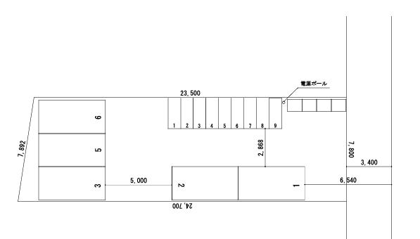 大井5丁目の駐車配置図
