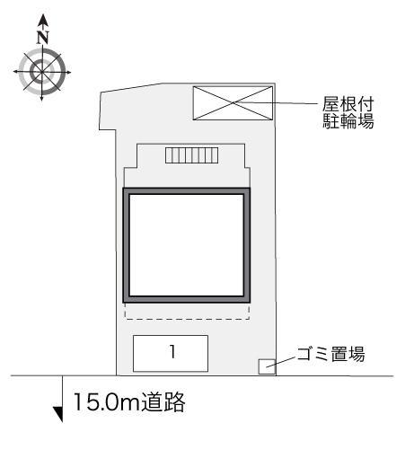 ベルメゾン(32927)の駐車配置図