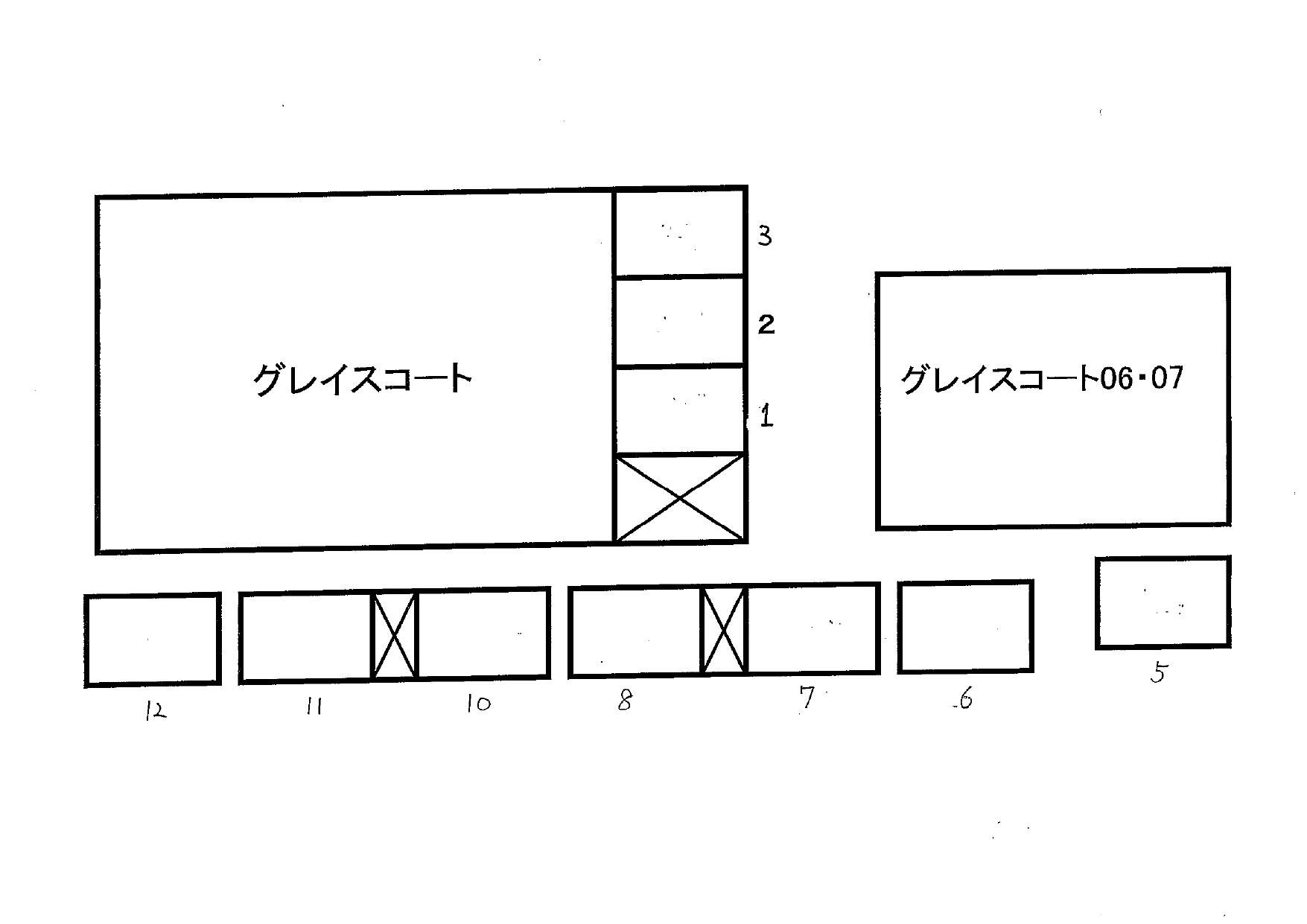 グレイスコートの駐車配置図