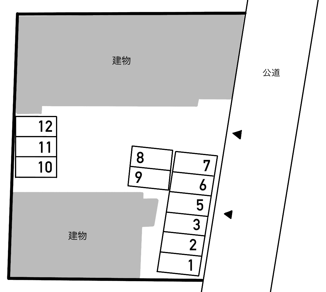 ＧＲＡＣＩＡ Ａの駐車配置図