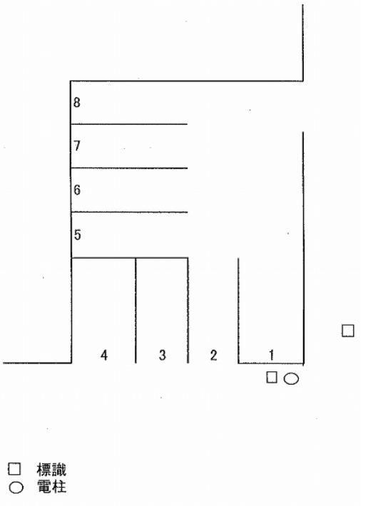 パーク高御堂5の駐車配置図