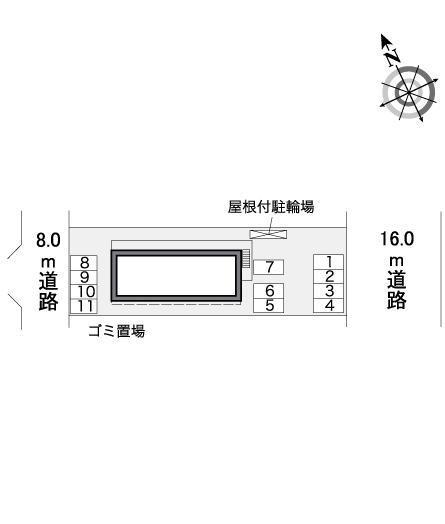 グリーン　ビレッジ(38571)の駐車配置図