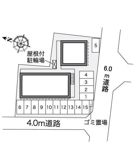 秋井(35763)の駐車配置図