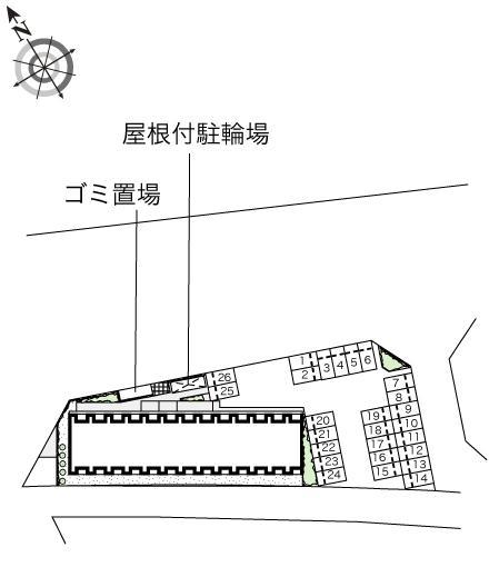 パレス　なでしこ(52469)の駐車配置図