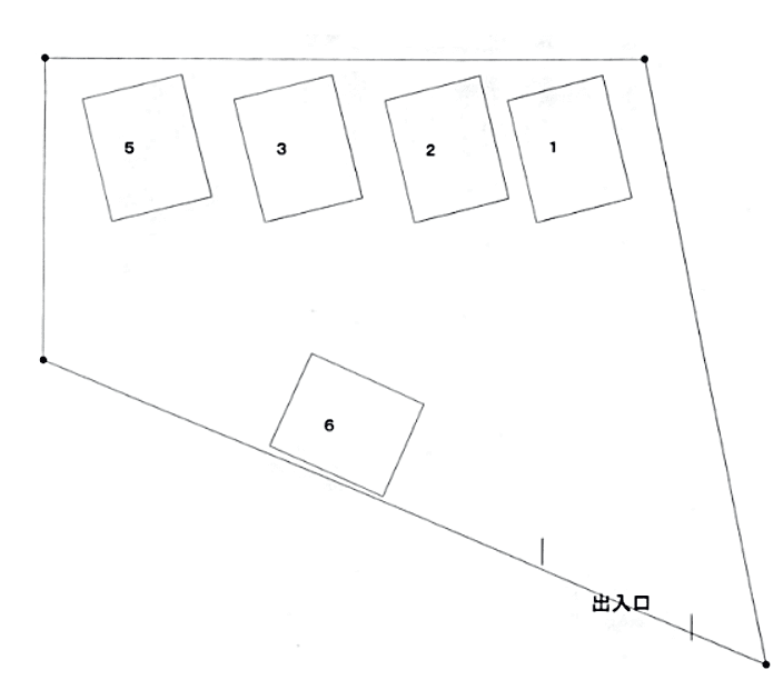 広松駐車場の駐車配置図