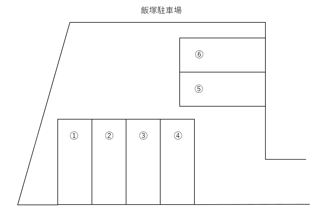 飯塚パーキングの駐車配置図