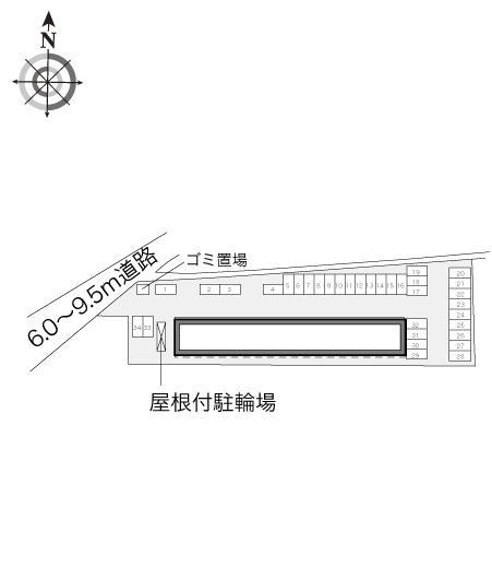 ベイサージュⅡ　若宮(33808)の駐車配置図