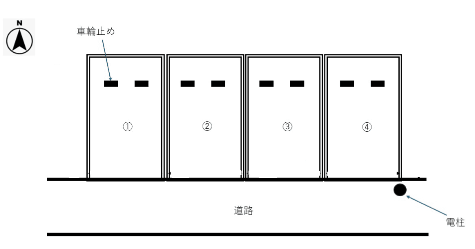 桜ヶ丘4丁目HAパーキングの駐車配置図