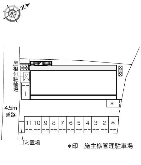 ＡＳＡＨＩ(43498)の駐車配置図