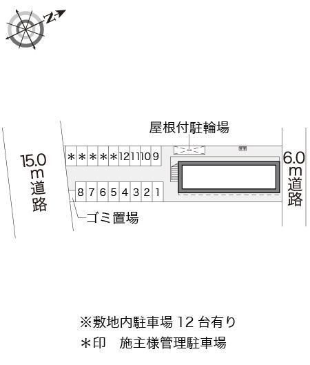 ハピネス２１(17419)の駐車配置図