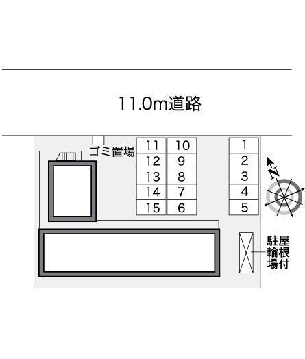 Ｋ＆Ｈ(25683)の駐車配置図