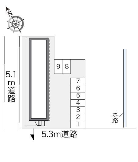 ブランドミールⅡ(18039)の駐車配置図