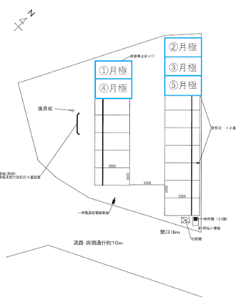 天竜川駅前第２の駐車配置図