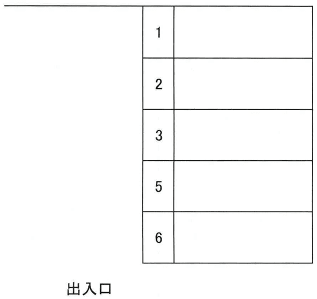 中村駐車場の駐車配置図