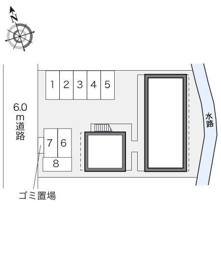 ニュー北府(22296)の駐車配置図