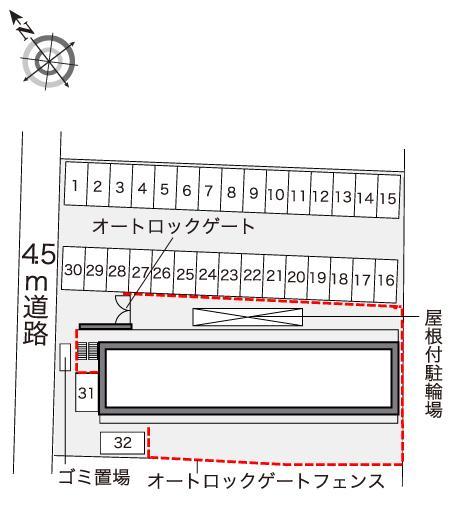 フィオーレ住吉(40500)の駐車配置図