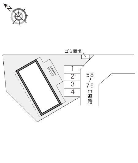 ｌｉｅｂｅ(17327)の駐車配置図