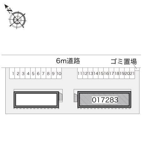 スカイＡ(17283)の駐車配置図