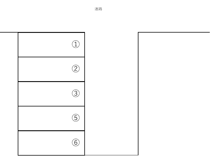 酒匂２丁目I駐車場の駐車配置図