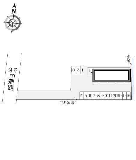 バンリュ(17281)の駐車配置図