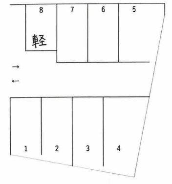 13400駐車場の駐車配置図