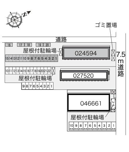 セレーノ(24594)の駐車配置図