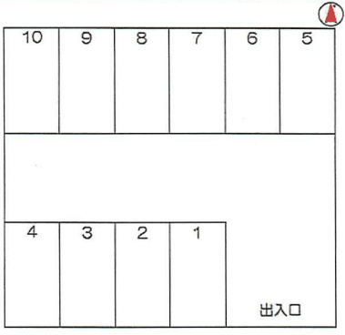 みずほ台阿部パーキングの駐車配置図