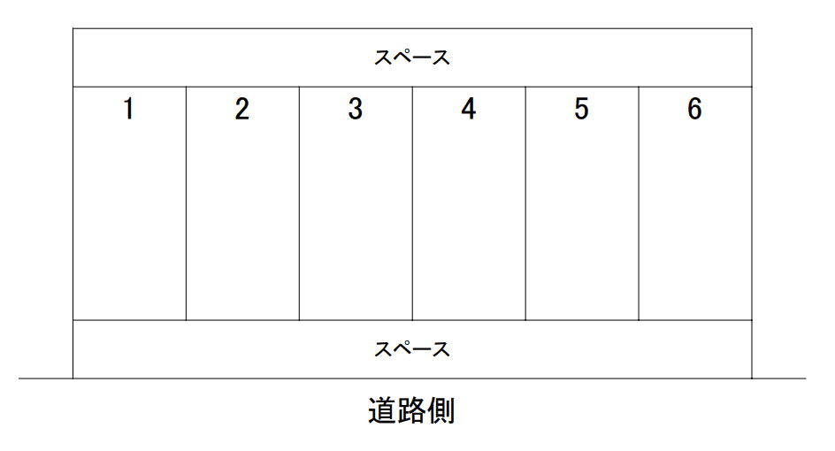 若水駐車場の駐車配置図