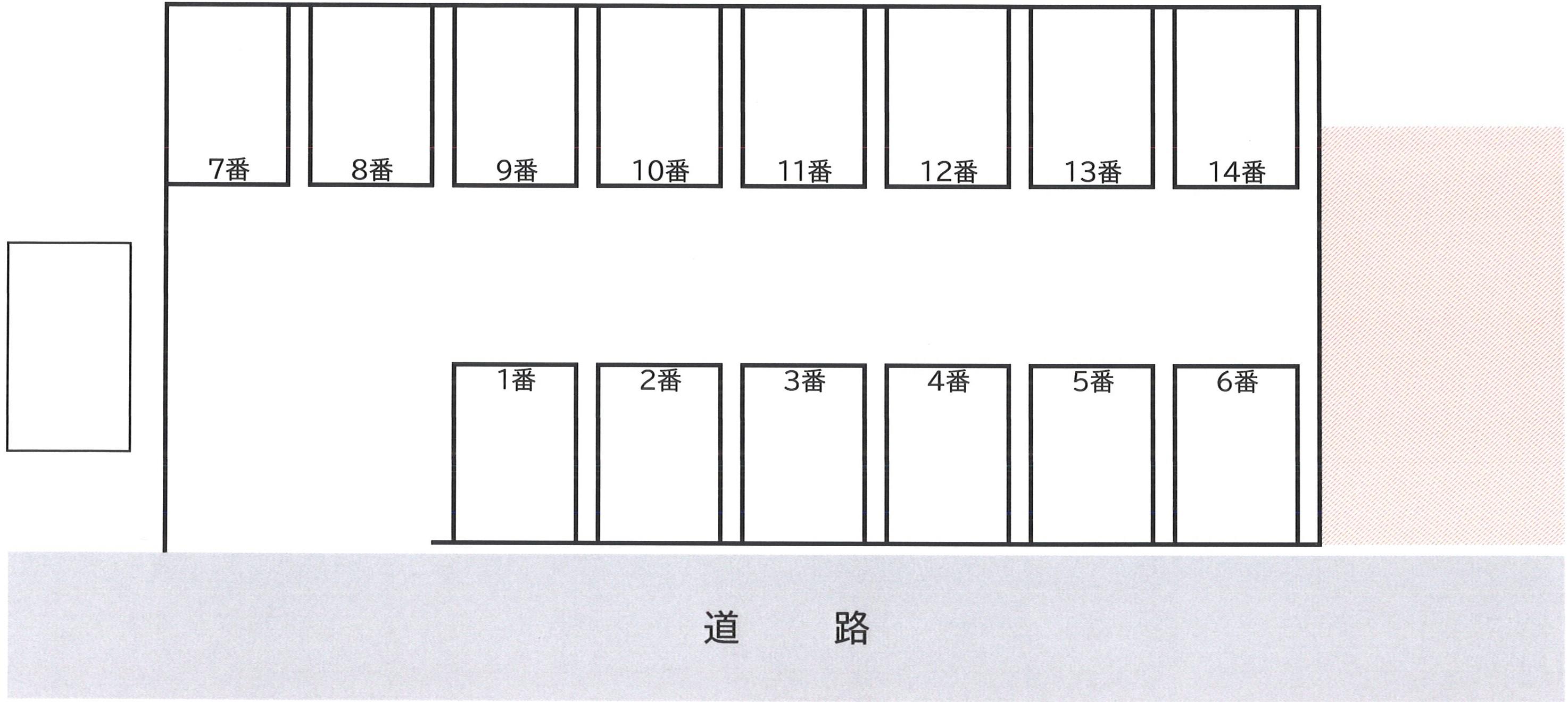 大湊新町第一駐車場の駐車配置図