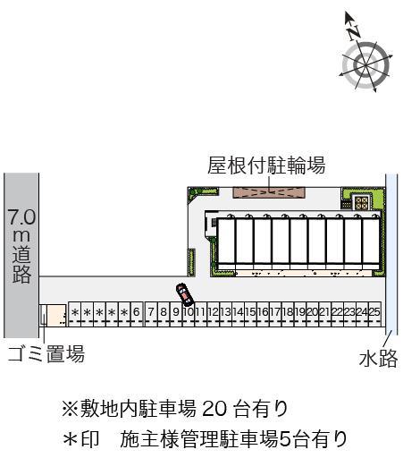 マメゾン吹上富士見(55495)の駐車配置図