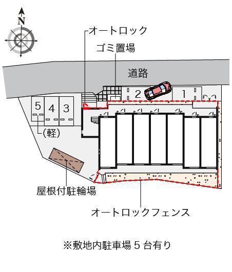 クレイノＰＯＣＫＥＴ　ＰＡＲＫ(58788)の駐車配置図