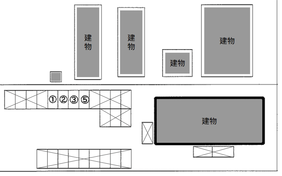 RURAL YAMAROKU 別駐車場①の駐車配置図