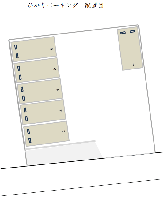 ひかりパーキングの駐車配置図