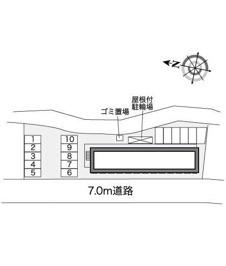 カーサ(27122)の駐車配置図
