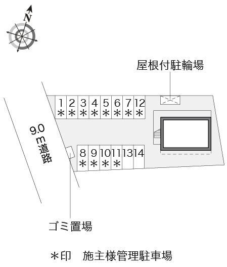 森田２１(15813)の駐車配置図