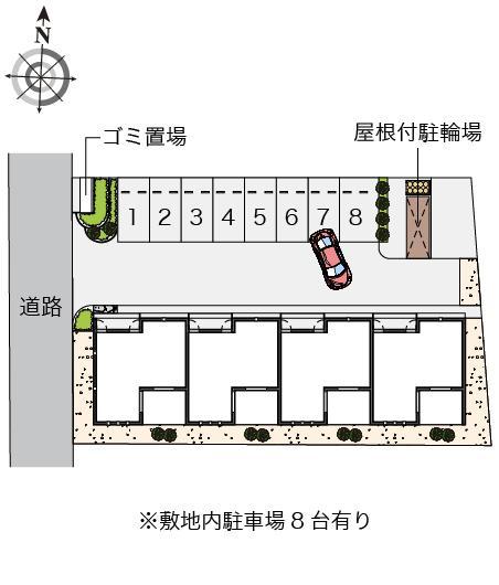 ティーダ(53731)の駐車配置図