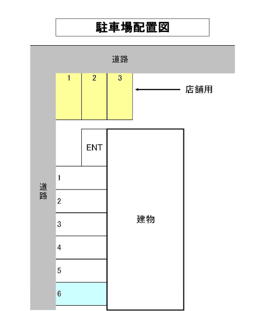 セレステ ディオーサ駐車場の駐車配置図